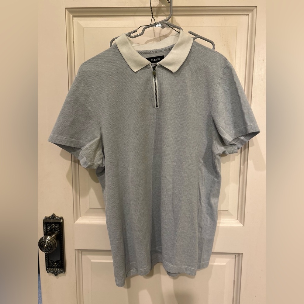 ALFANI men’s blue polo size large good condition